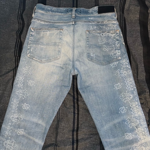 Amiri Jeans Flocked Size 32 - Picture 6 of 13